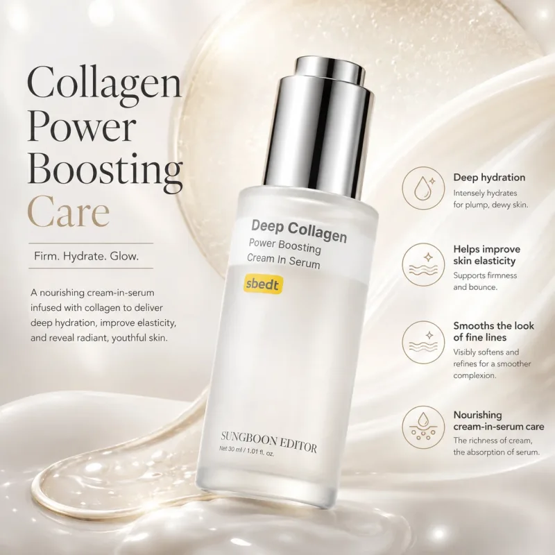 Sungboon Editor Deep Collagen Power Boosting Cream In Serum, 30 ml. – veido serumas su kolagenu · 3