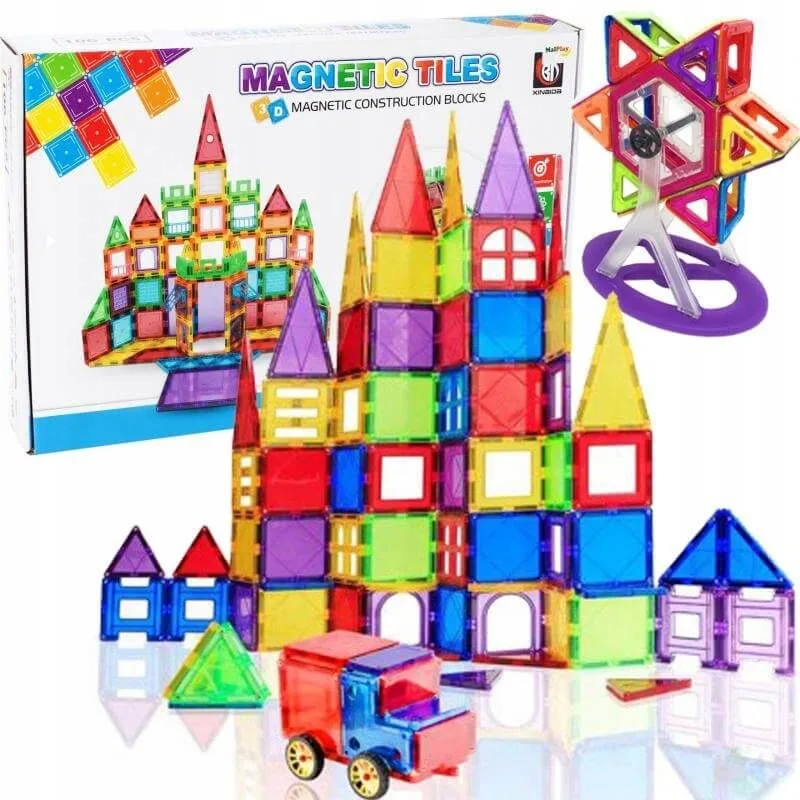 Magnetinis konstruktorius MalPlay, 106 detalės · 1