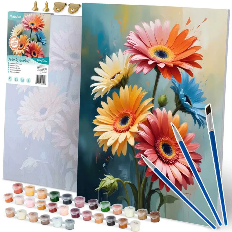 Paveikslas tapybai pagal skaičius 40x50 cm Massido Gėlės · 1