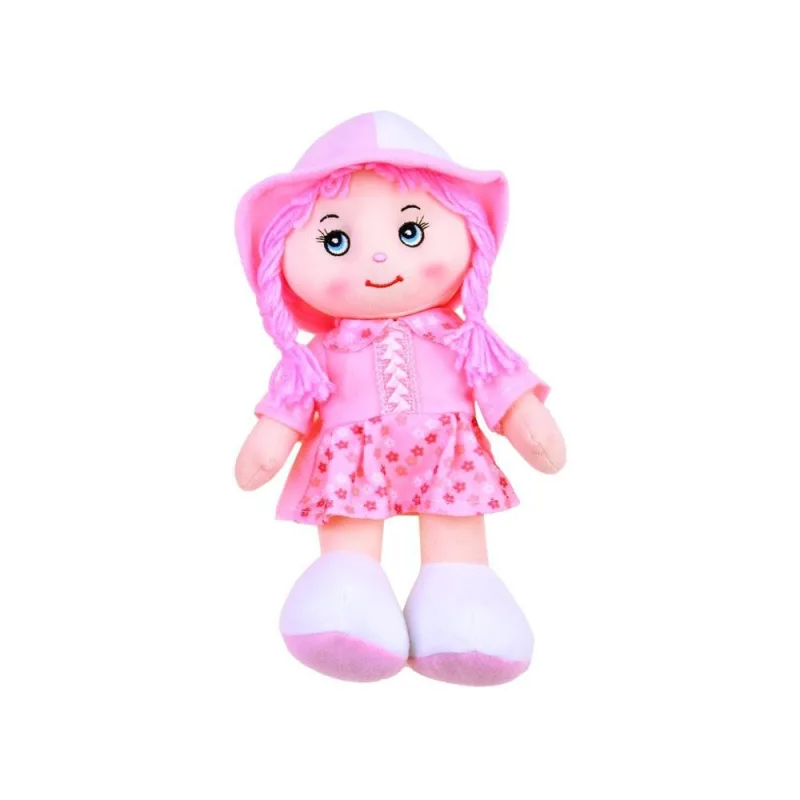 Lėlė Zuzia su kepuraite, medžiaginė lėlė 28 cm ZA2654 · 2