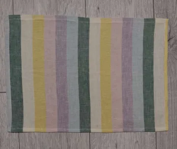 Lininis rankšluostis-pašluostė spalvota