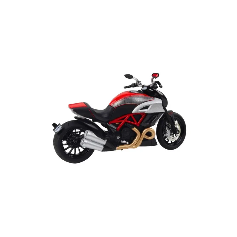Sportinis metalinis motociklas žibintai garsas Auksinė raudona dalys 1:12 · 2