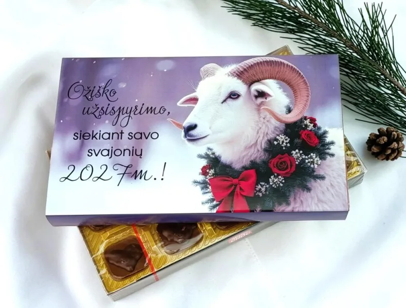 Šokoladiniai saldainiai „Ožiško užsispyrimo, siekiant savo svajonių 2027m.“ · 1