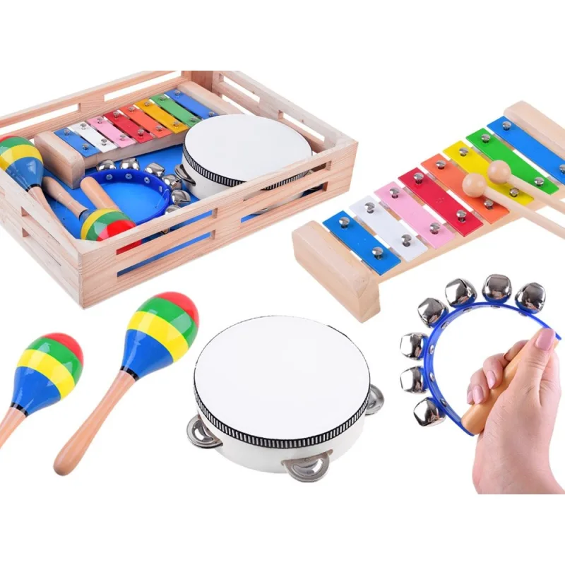 Medinių instrumentų rinkinys 4in1 žaislas IN0134 · 1