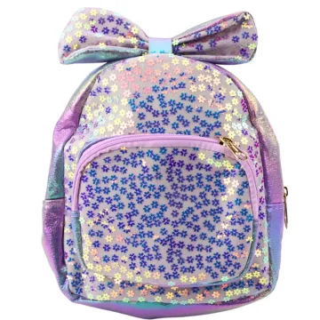 Vaikiška kuprinė su gėlėmis Cocard Purple 22cm 2.8L