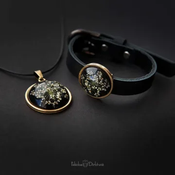 Komplektas „Gold Queen“ (Apyrankė+pakabukas)
