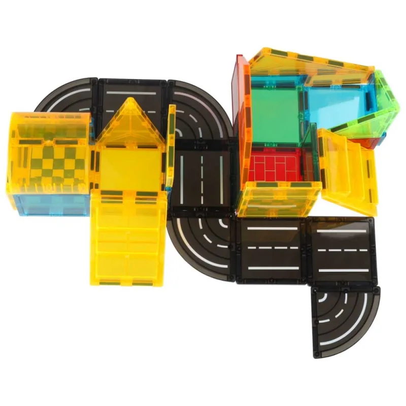 Magnetinis 3D konstruktorius, statybinės transporto priemonės, 50 el. · 2