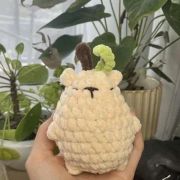 Crochet pear bear / Nertas kriaušiukas meškiukas