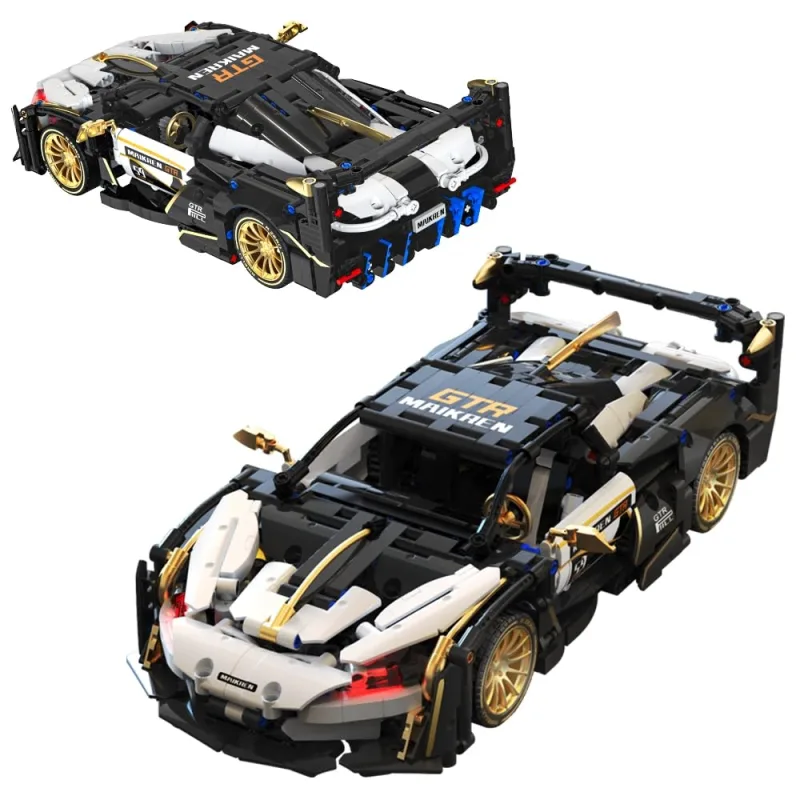 Konstruktorius Sportinis automobilis, baltos/juodos spalvos 1242 el. · 3