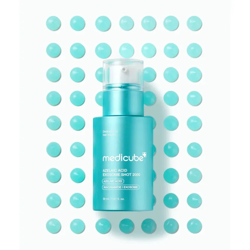Medicube Azelaic Acid Exosome Shot 2000, 30 ml. – veido serumas su azelaino rūgštimi · 2