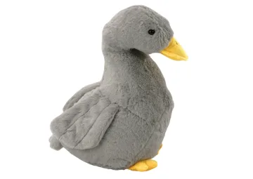 Pliušinė žąsis 40cm, pilka