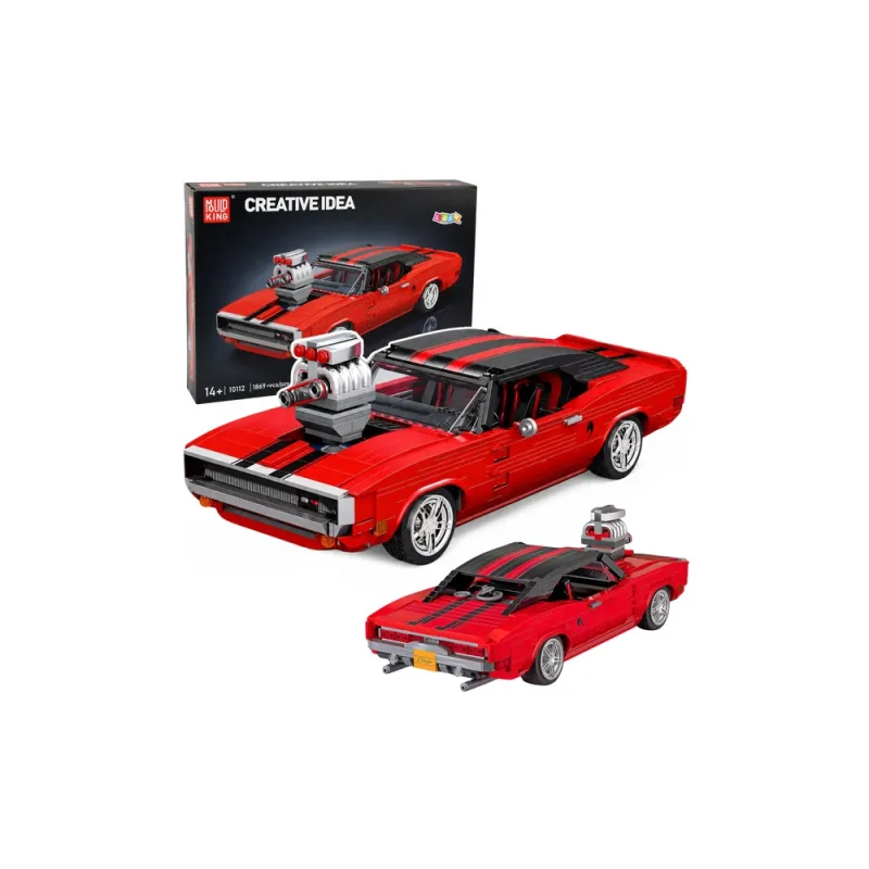 Konstruktorius Charger sportinis automobilis, raudonas, 1869 el. · 1