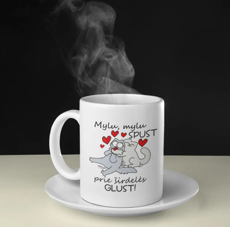 Standartinis puodelis „Mylu, mylu spust“