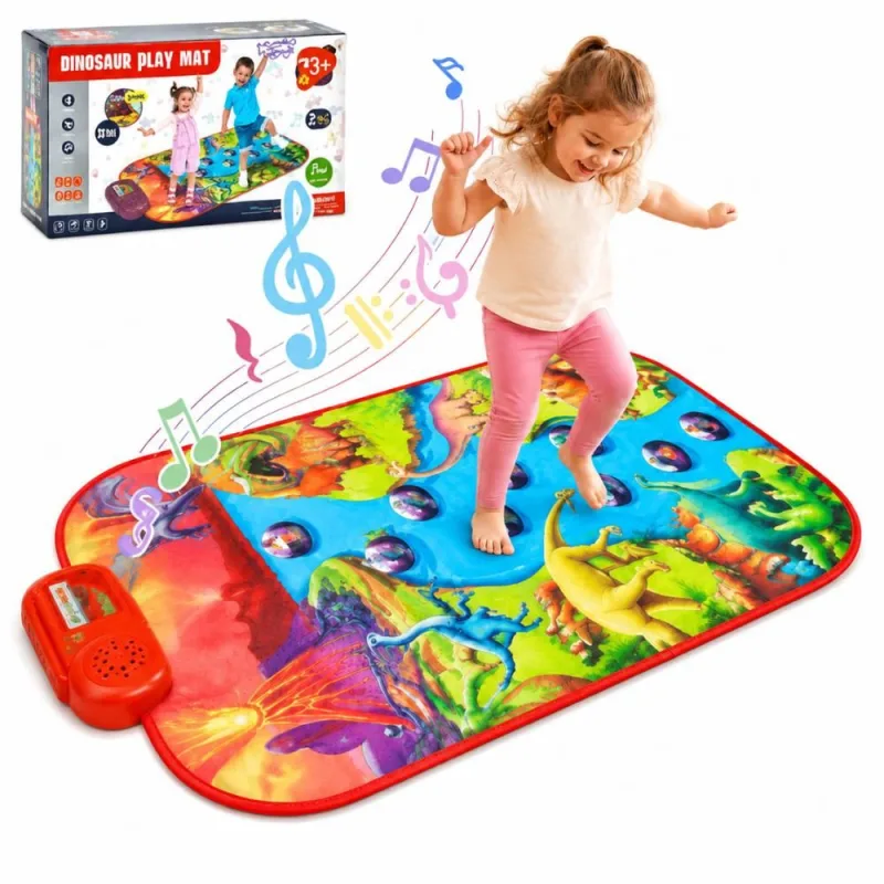 Didelis muzikinis kilimėlis WOOPIE Piano XL su dinozaurais, interaktyvus · 1