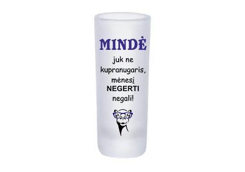 Stikliukas „Mindė juk ne kupranugaris“