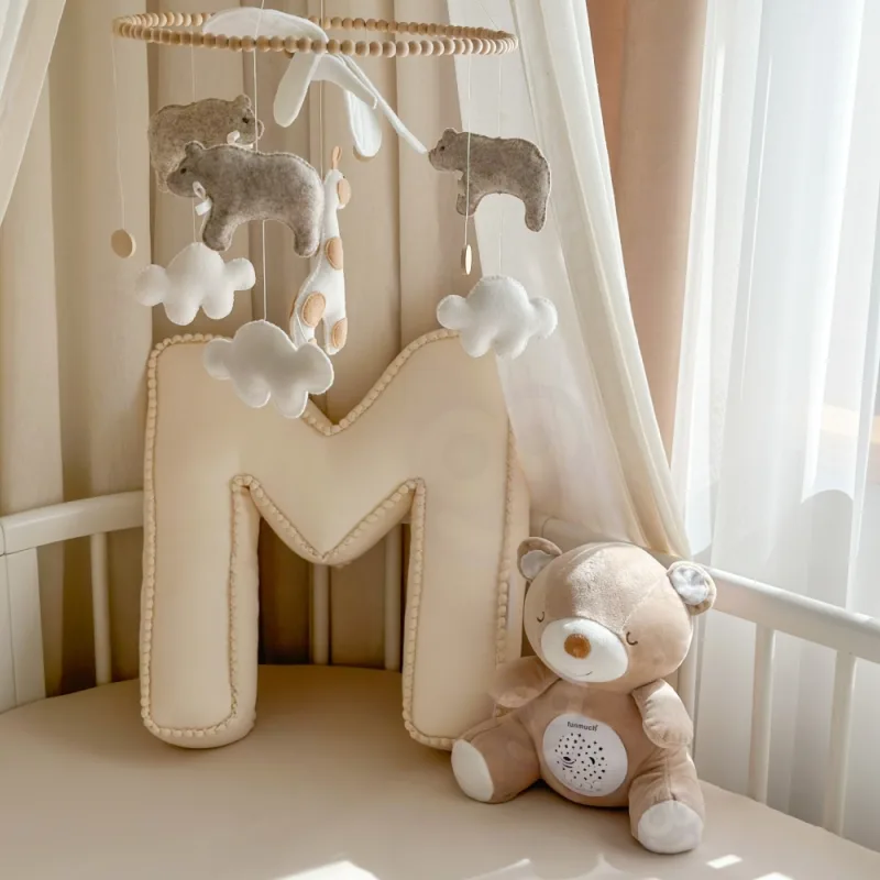 Pliušinis miego projektorius WOOPIE BABY 2in1 Teddy - 10 lopšinių · 2