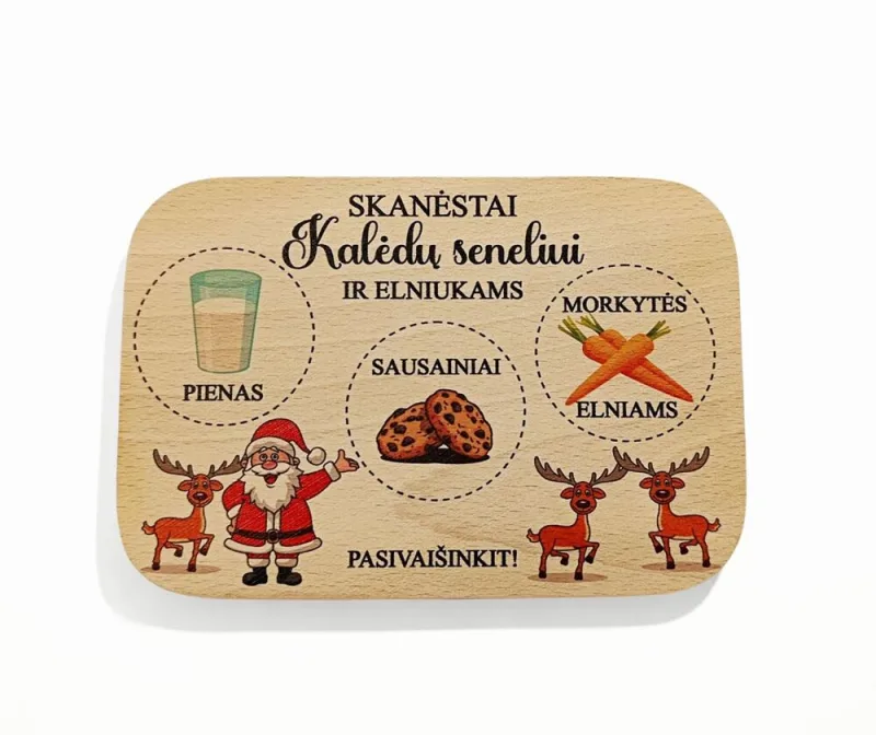 Lentelė „Skanėstai Kalėdų seneliui ir elniukams“