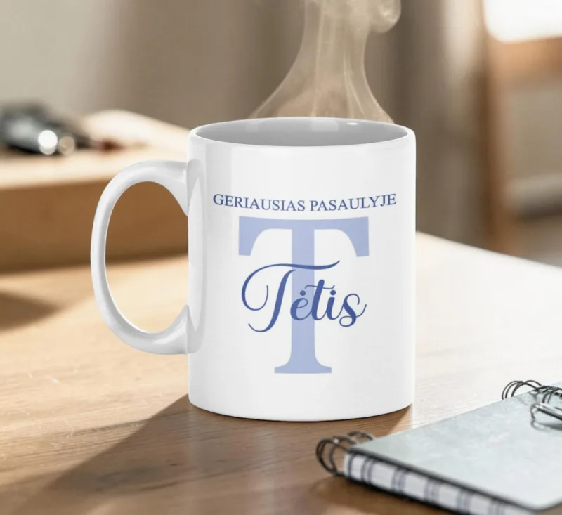 Standartinis puodelis „Geriausias pasaulyje Tėtis“