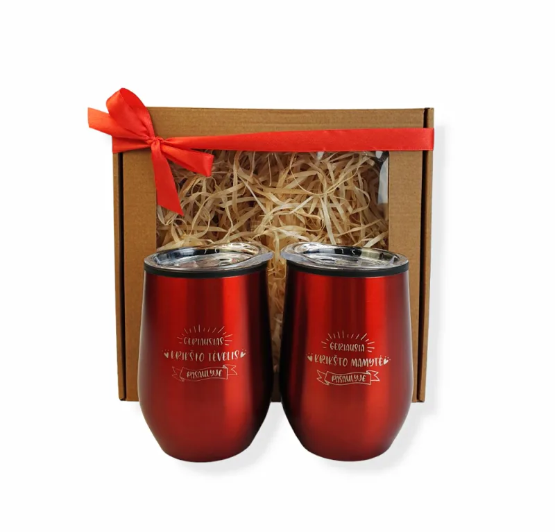 Dovanų rinkinys krikšto tėveliams (350ml)
