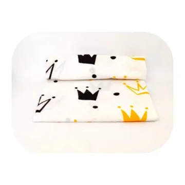 Sauskelnės - 23024 - FLANEL PRINT - EGA - CORONA - geltonos spalvos - dydis 70x80 cm