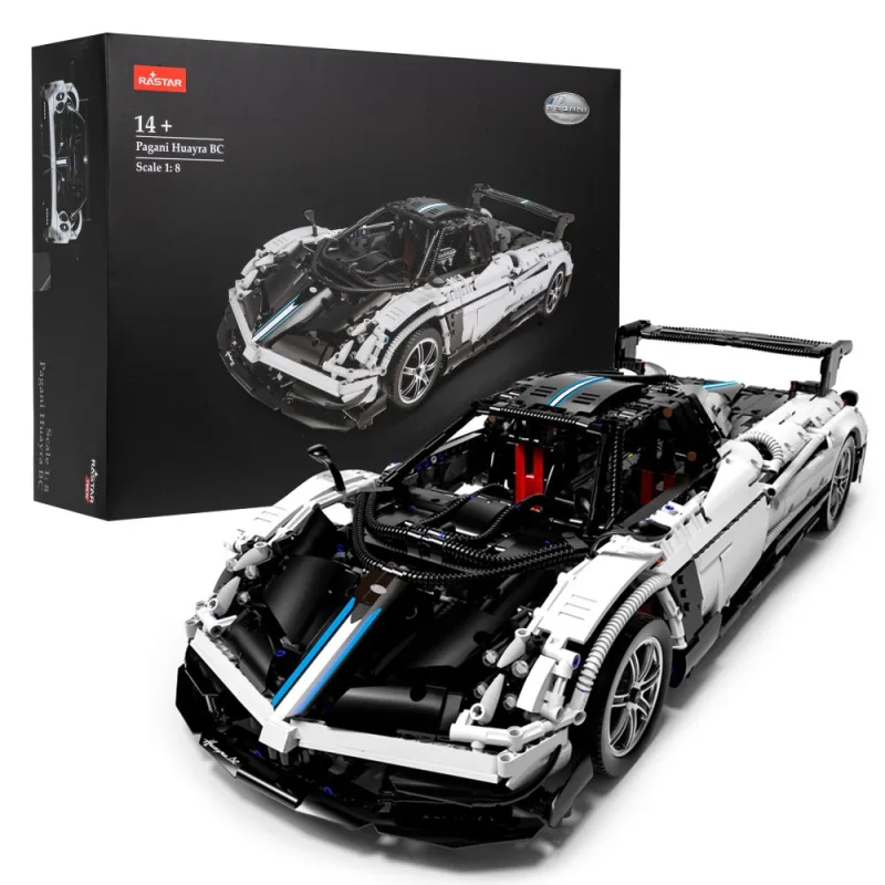Konstruktorius Pagani Huayra RASTAR modelis 1:8, 2896 techniniai blokeliai + atidaromos durys · 1