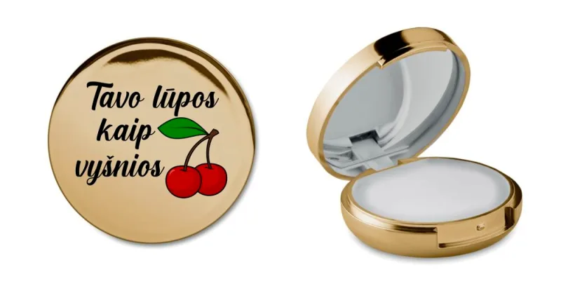 Apvalus lūpų balzamas „Tavo lūpos kaip vyšnios“