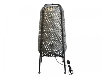 Metalinis šviestuvas su pintu raštu — H67/Ø30 cm