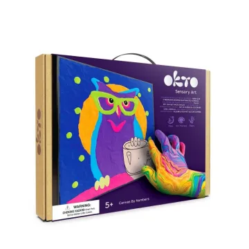 Kūrybinis rinkinys Modelino rinkinys - 3D tapyba Pelėda (30*30 cm)