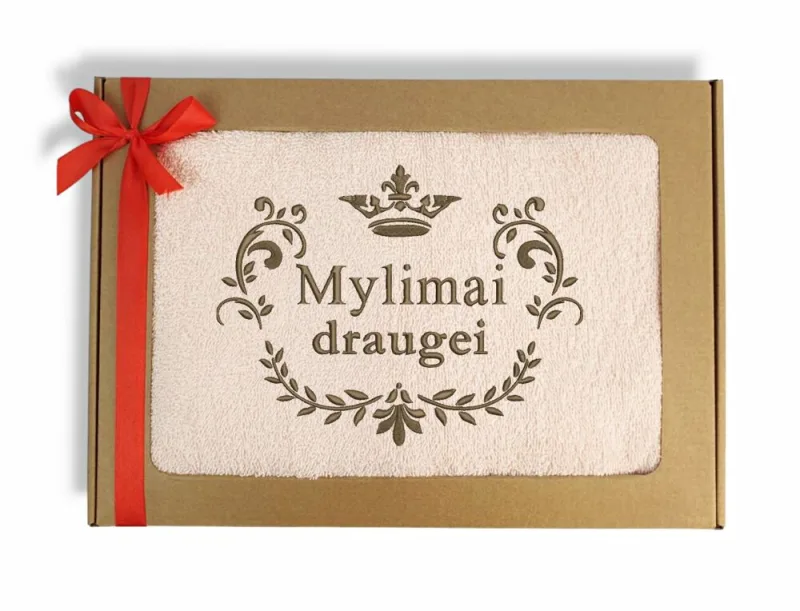Siuvinėtas rankšluostis „Mylimai draugei“