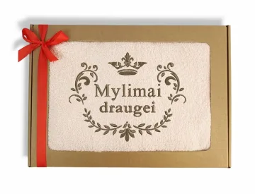 Siuvinėtas rankšluostis „Mylimai draugei“
