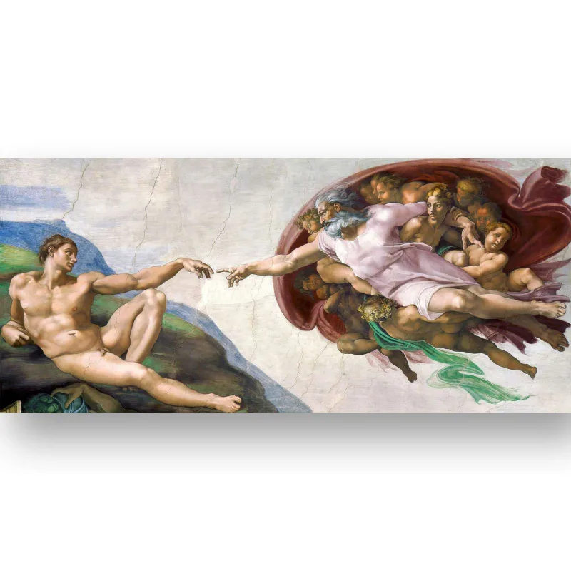 Reprodukcija „Adomo sukūrimas“, Michelangelo Buonarroti