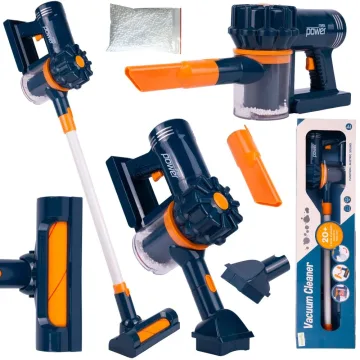Vertikalusis/rankinis žaislinis dulkių siurblys 2-in-1