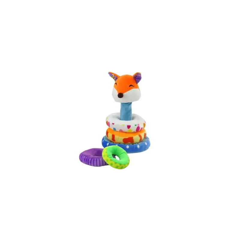 Pliušinė piramidinė lapė Edukacinis talismanas Spalvotas 27 cm · 3
