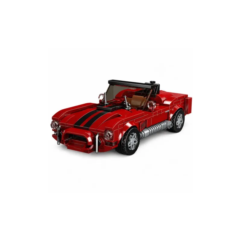 Konstruktorius Klasikinis automobilis S.Cobra“ raudonas, su vitrina, 391 el. · 2
