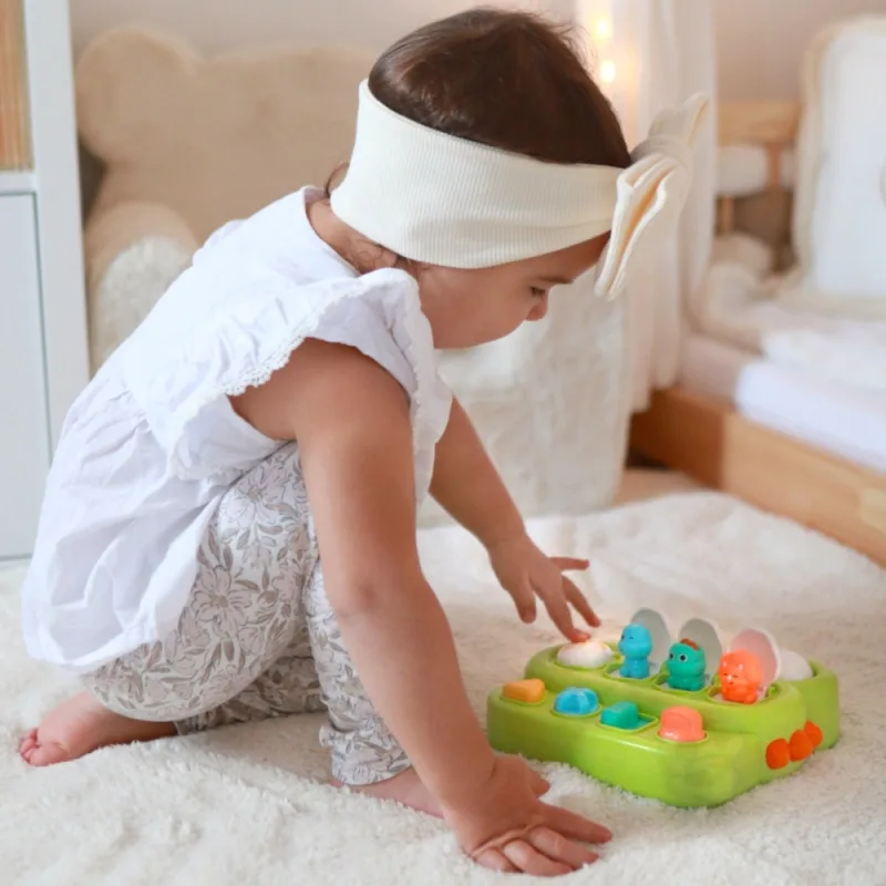Edukacinis iššokantis dinozaurų POP-UP žaislas WOOPIE BABY · 2