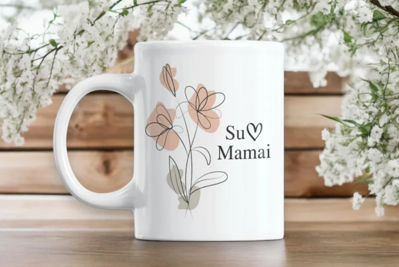 Standartinis puodelis „Su meile, Mamai“