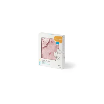 Muslino antklodė BabyOno 1566/01 rožinė sp.
