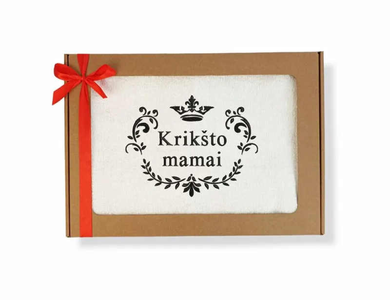 Siuvinėtas rankšluostis „Krikšto mamai“