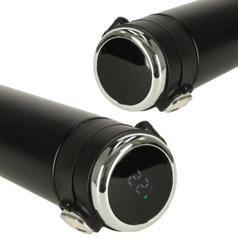 Termo puodelis su kandikliu LED termosas 420ml juodas · 2