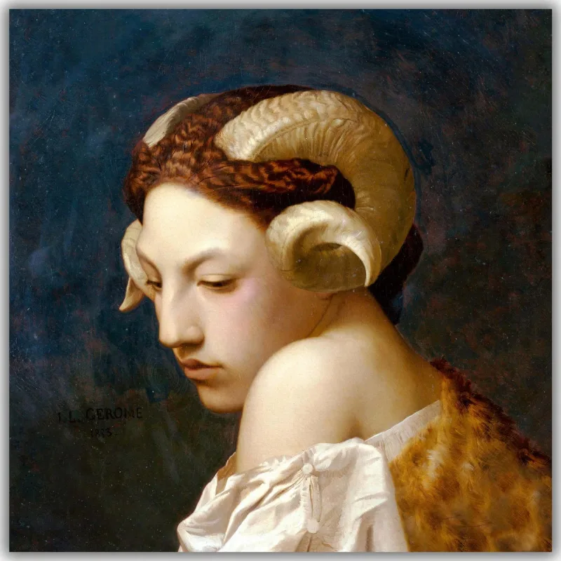 Reprodukcija „Bachantė“, Jean Léon Gérôme, (1853)
