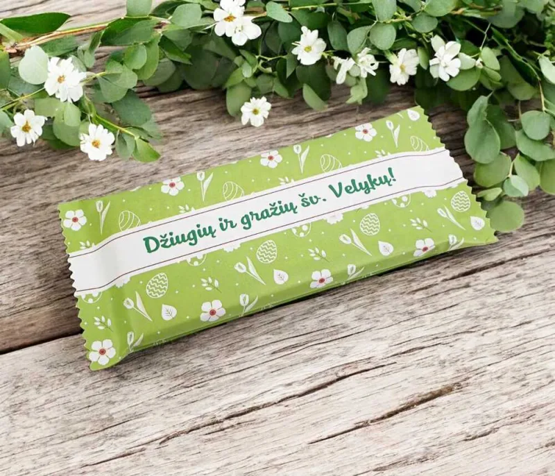 Šokoladas „Džiugių ir gražių šv.Velykų“