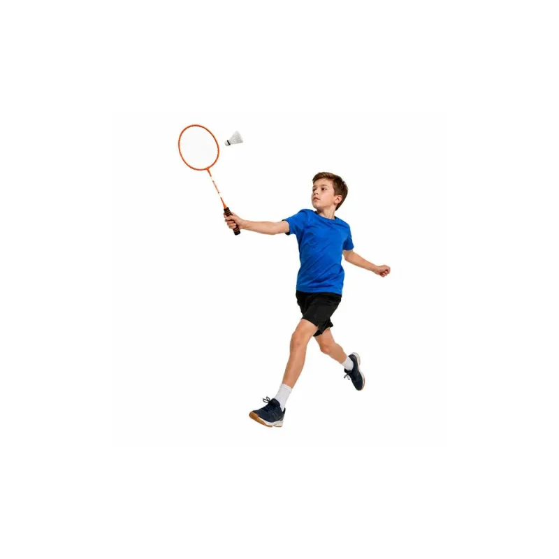 Badmintono žaidimo rinkinys: raketės, 3 kamuoliukai, dėklas, oranžinės spalvos · 3
