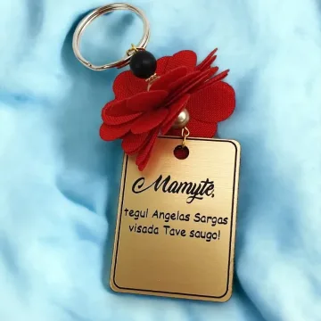 Raktų pakabukas „Mamyte, tegul angelas sargas...“