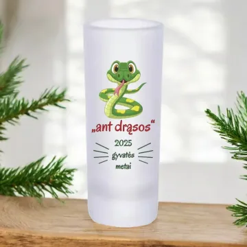 Stikliukas su gyvate „Ant drąsos“