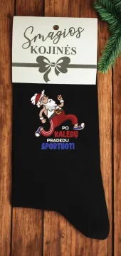 Kojinės „Po kalėdų pradedu sportuoti“