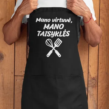 Prijuostė „Mano virtuvė, mano taisyklės“