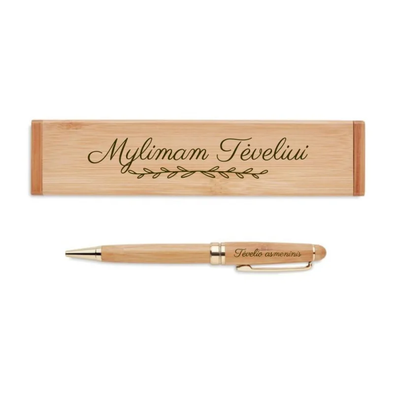 Bambukinis tušinukas dėžutėje „Mylimam Tėveliui“