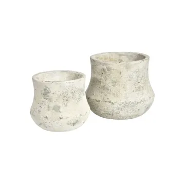 Betonis vazonas smėlio spalvos, 15.5cm