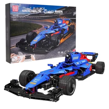 Konstruktorius F1 automobilis, 1065 el., mėlynas