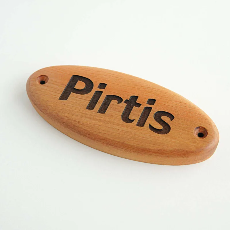 Medinė pirties lentelė „Pirtis“ · 1
